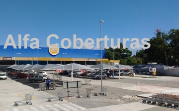 coberturas e sombreadores clube Águas quentes Barra do Pirai - RJ