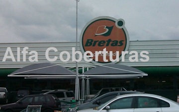 Coberturas e toldos para estacionamentos super mercados instalada em presidente prudente - sp